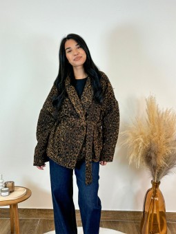 Kimono Adèle Léopard